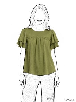 MOLDE POLERA BLUSON MUJER 2604
