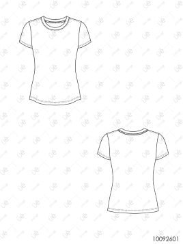 MOLDE POLERA BASICA SLIM MUJER 2601