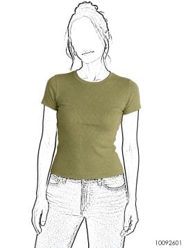 MOLDE POLERA BASICA SLIM MUJER 2601