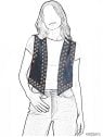 MOLDE CHAQUETA CHALECO MUJER 2610