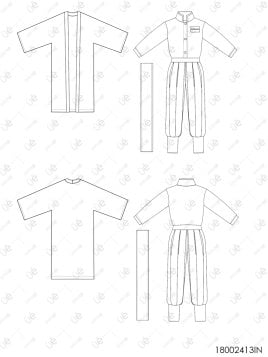 MOLDE DISFRAZ PERSONAJE ANIME 2413INF