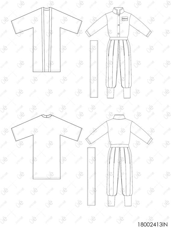 MOLDE DISFRAZ PERSONAJE ANIME 2413INF