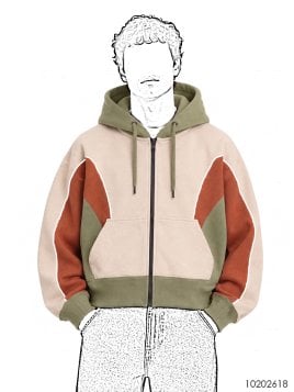 MOLDE CHAQUETA CORTES Dept 2618