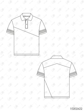 MOLDE POLERA CORTES HOMBRE Dept 2622