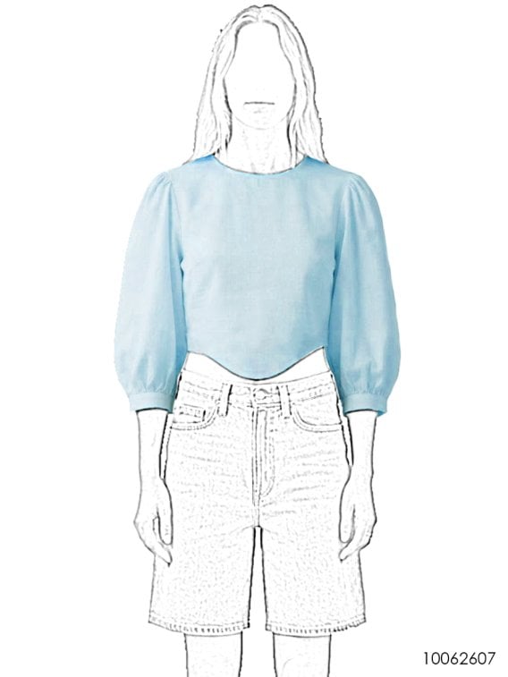 MOLDE BLUSA TOP MUJER 2607