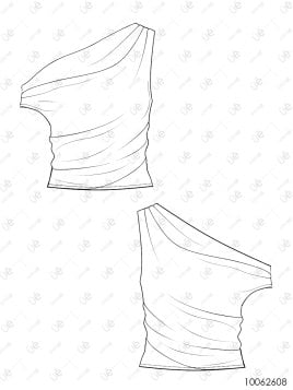 MOLDE BLUSA TOP MUJER 2608