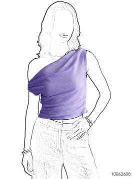 MOLDE BLUSA TOP MUJER 2608