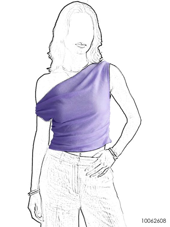 MOLDE BLUSA TOP MUJER 2608