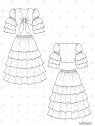 MOLDE TRAJE TIPICO RUMBERA 2621