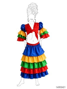 MOLDE TRAJE TIPICO RUMBERA 2621