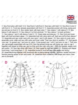 MOLDE PARKA MUJER 2103