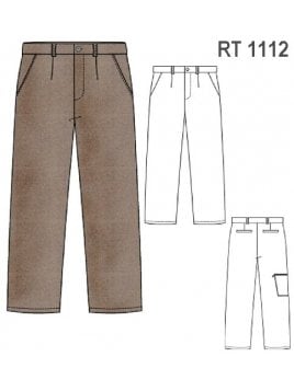 PANTALON BASICO DE TRABAJO RT 1112