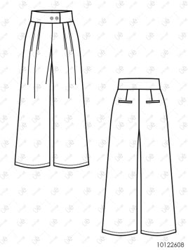 MOLDE PANTALON CON CRUCE MUJER 2608