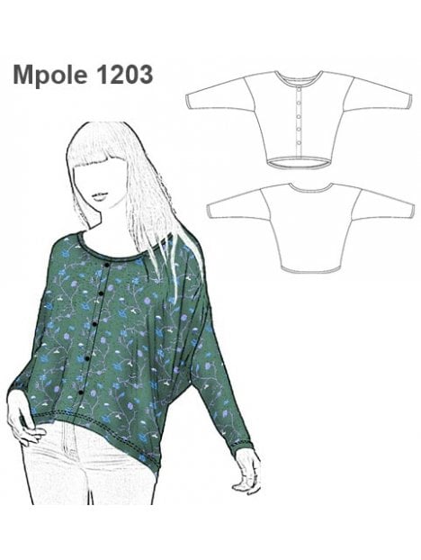 POLERA CON BOTONES MUJER