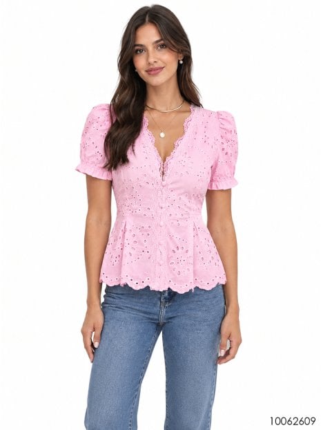 MOLDE BLUSA PEPLUM MUJER 2609
