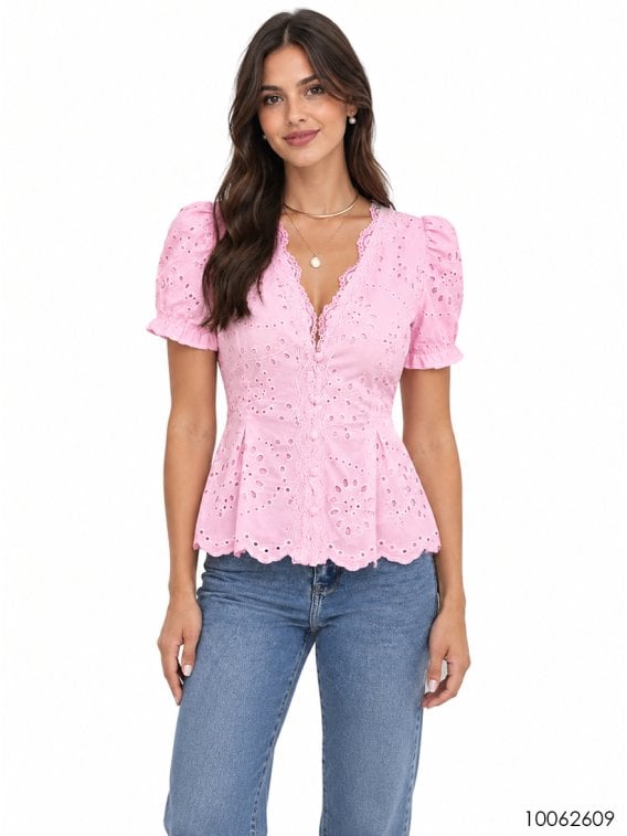 MOLDE BLUSA PEPLUM MUJER 2609