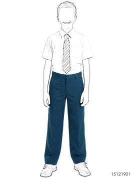 MOLDE PANTALON CLASICO ESCOLAR 1901
