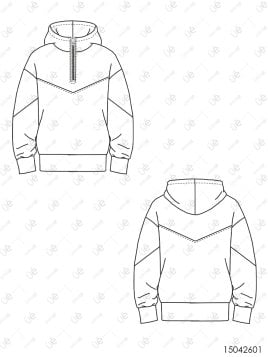 MOLDE POLERON ESCOLAR CORTES UNISEX 2601