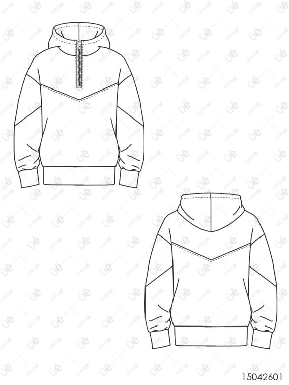 MOLDE POLERON ESCOLAR CORTES UNISEX 2601