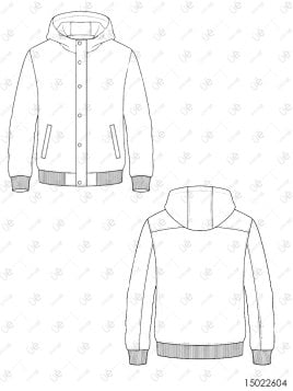 MOLDE ESCOLAR CHAQETA BOMBER 2604