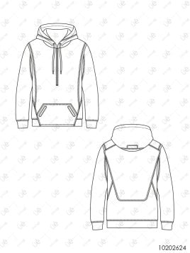 MOLDE DEPORTE SUDADERA CORTES 2624