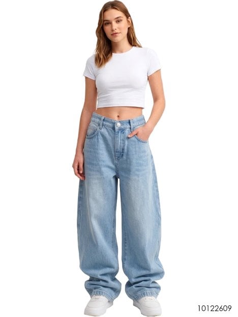 MOLDE PANTALON JEAN SHAGGY MUJER 2609