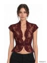 MOLDE BLUSA ENCAJE MUJER 2610
