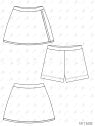 MOLDE ESCOLAR FALDA SHORT 2602