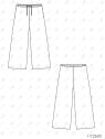 MOLDE PANTALON BASICO NIÑA 2601