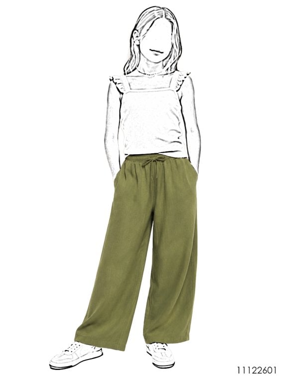 MOLDE PANTALON BASICO NIÑA 2601