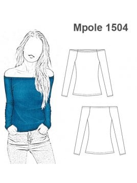 POLERA REMERA BASICA ESCOTE BOTE MUJER