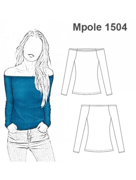 POLERA REMERA BASICA ESCOTE BOTE MUJER