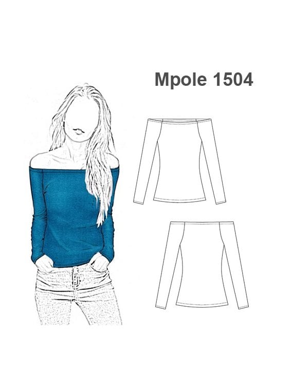 POLERA REMERA BASICA ESCOTE BOTE MUJER