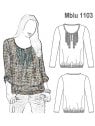 BLUSA PRETINA ELASTICADA, 
