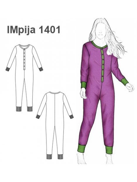 PIJAMA ENTERITO NIÑA 1401