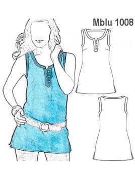 BLUSA SIN MANGAS MUJER, 