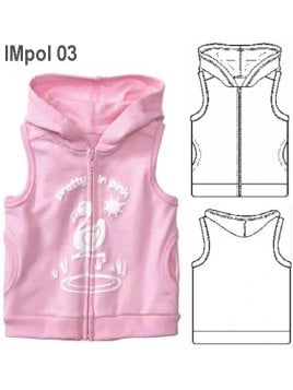 POLERON CHALECO NIÑA 0903