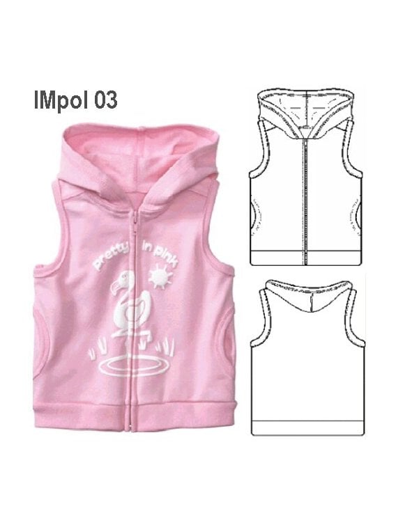 POLERON CHALECO NIÑA 0903