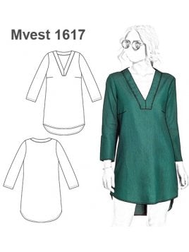 VESTIDO MANGA 3/4 MUJER