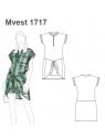 VESTIDO RECTO CON NUDO MUJER