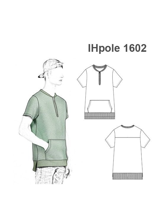 POLERA REMERA CANGURO MANGA CORTA MULLET
