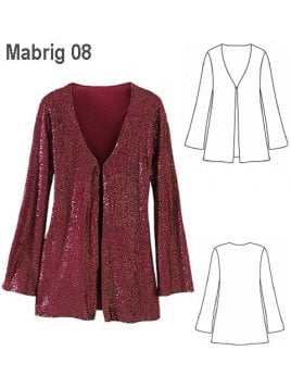 ABRIGO FIESTA MUJER, FORRO INTERIOR.