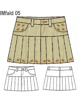 FALDA TABLAS NIÑA 0905