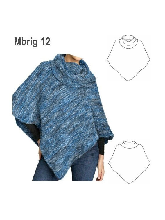 PONCHO TEJIDO MUJER.