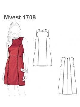 VESTIDO JUMPER AJUSTADO CORTO MUJER