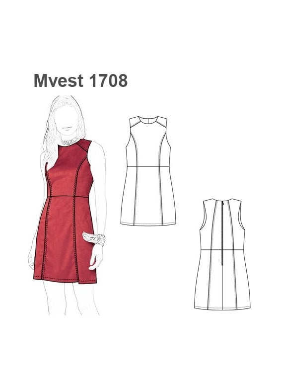 VESTIDO JUMPER AJUSTADO CORTO MUJER