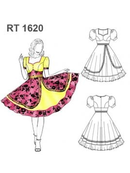 VESTIDO HUASA PLATO RT 1620