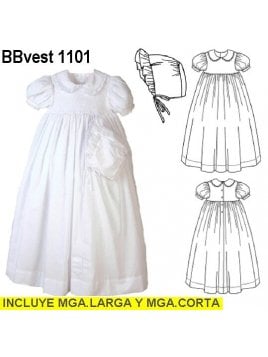 VESTIDO BAUTIZO BEBE