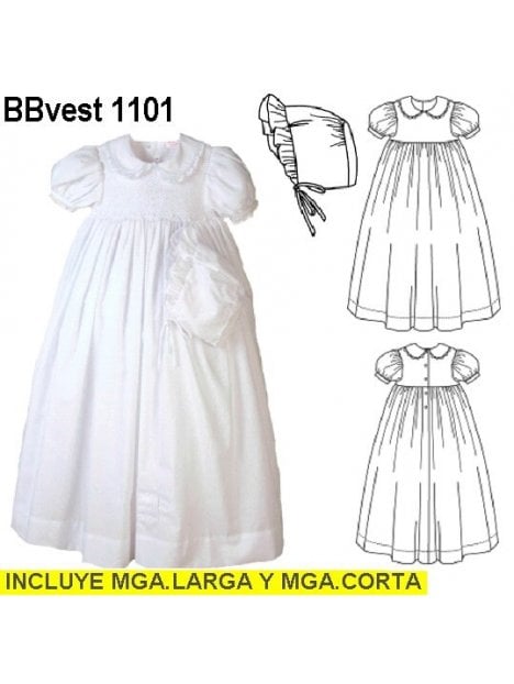 VESTIDO BAUTIZO BEBE