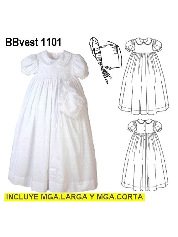 VESTIDO BAUTIZO BEBE